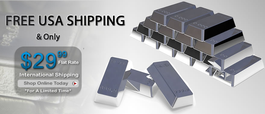 FREE Shipping - Bergmint Silver Bars | Berg Mint Silver Bars