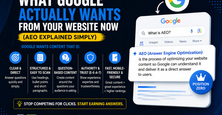 Damonaz Design Does AEO right! Voice seach marketing wp